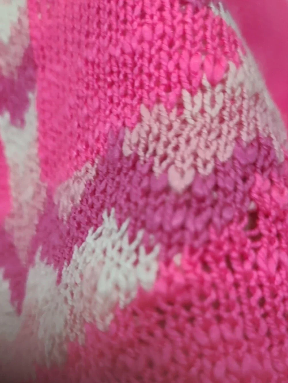 Heart N Crush Girls Bright Pink Anchor Knit Sweater - Sz M